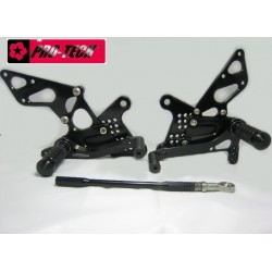 Commandes recul&egrave;es ZX6R 09/11