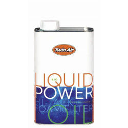 Huile pour filtre à air TWIN AIR Bio Liquid Power Foam biodégradable - Bidon 1 L