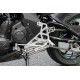 Commandes reculées fixes LSL sélection standard argent Kawasaki ER6