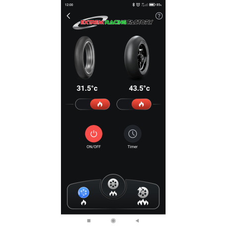 Couvertures chauffantes ERF MAX Bluethooth