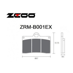 Plaquettes de freins Vitesse ZCOO B001EX