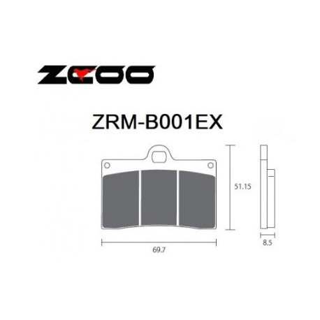 Plaquettes de freins Vitesse ZCOO B001EX