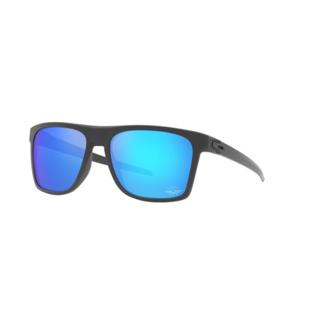 Lunettes de soleil OAKLEY Leffingwell Maverick Vinales Collection - verres Prizm Sapphire, monture Matte Dark Grey