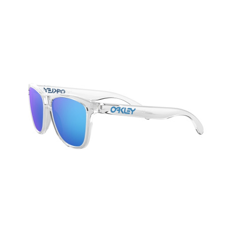 Lunettes de soleil OAKLEY Frogskins - verres Prizm Sapphire, monture Crystal Clear
