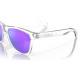 Lunettes de soleil OAKLEY Frogskins - verres Prizm Violet, monture Polished Clear