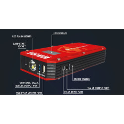 Booster de batterie BS BATTERY Power Box PB-02 avec chargeur USB