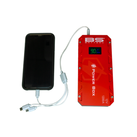 Booster de batterie BS BATTERY Power Box PB-02 avec chargeur USB