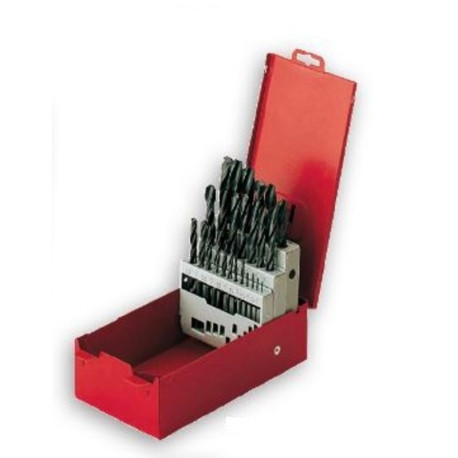 Boîte de 25 forets PTS OUTILLAGE HSS 1 à 13mm