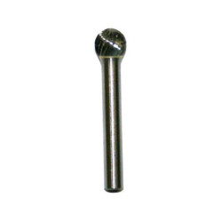 Fraise carbure sphérique PTS OUTILLAGE double coupe Ø10mm