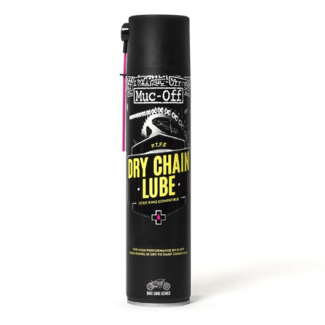 Lubrifiant chaîne MUC-OFF Dry Chain Lube 400ml