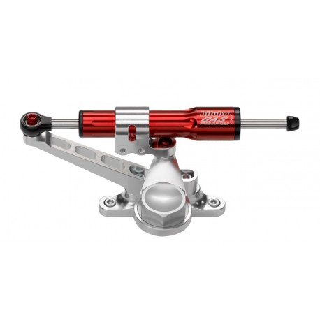 Kit amortisseur de direction BITUBO rouge position au-dessus du réservoir Ducati Hypermotard 1100/S