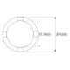 Douille à créneaux JMP pour bras oscillant/chassis Øint.34mm/Øext.43mm 4 crans Kawasaki