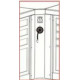 Meuble d'angle BIKE LIFT modèle air/electricité