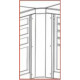 Meuble d'angle BIKE LIFT modèle classique