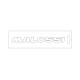 Stickers MALOSSI blanc - 14 cm