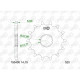 Pignon AFAM 14 acier standard 193400 - 520