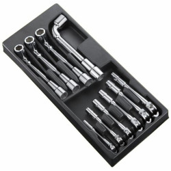 Module d'outils EXPERT 10 clés à pipe 6 pans - plateau plastique