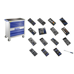 Servante XL équipée EXPERT 250 outils - 7 tiroirs