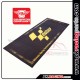 Tapis moto GP jaune et noir