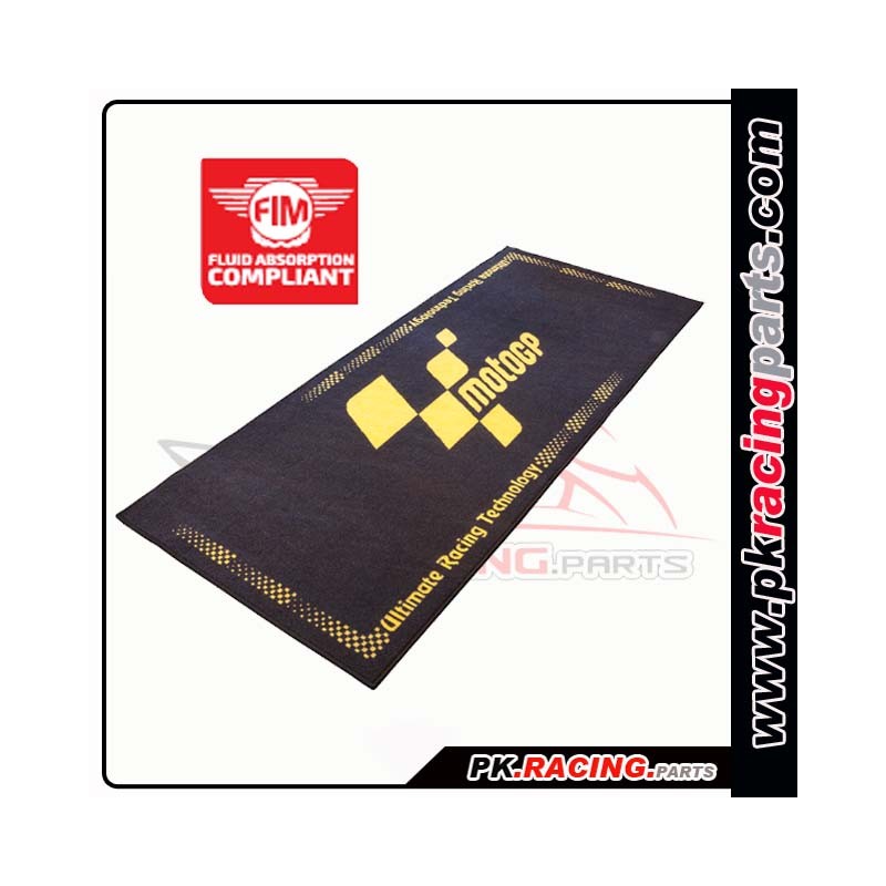 Tapis moto GP jaune et noir à 59,99 €