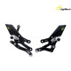 Commandes reculées réglables/repliables LIGHTECH sélection standard et inversée - Yamaha YZF R7
