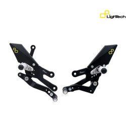 Commandes reculées réglables/repliables LIGHTECH sélection standard et inversée - Yamaha YZF R7