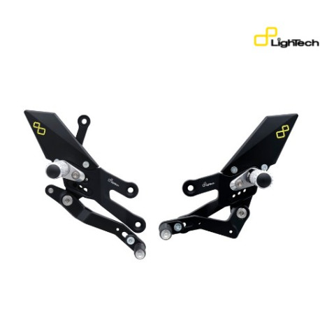 Commandes reculées réglables/repliables LIGHTECH sélection standard et inversée - Yamaha YZF R7
