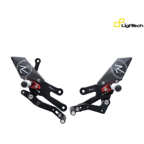Commandes reculées réglables/repliables LIGHTECH Racing sélection standard et inversée - Yamaha YZF R7