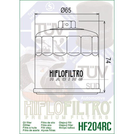 FILTRE A HUILE HIFLOFILTRO HF204 RACING