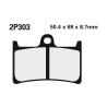 PLAQUETTES DE FREINS NISSIN 2P303