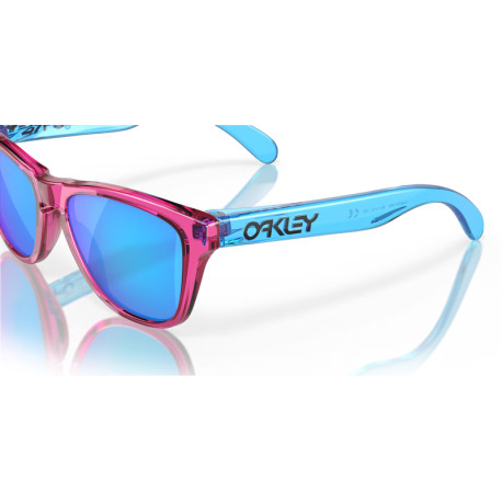 Lunettes de soleil OAKLEY Frogskins XXS Acid Pink - verres Prizm Sapphire