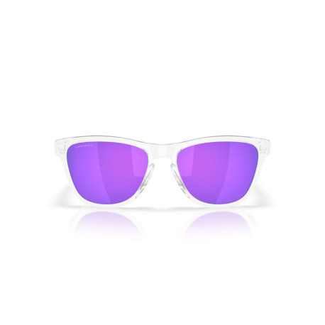 Lunettes de soleil OAKLEY Frogskins S Polished Clear - verres Prizm Violet