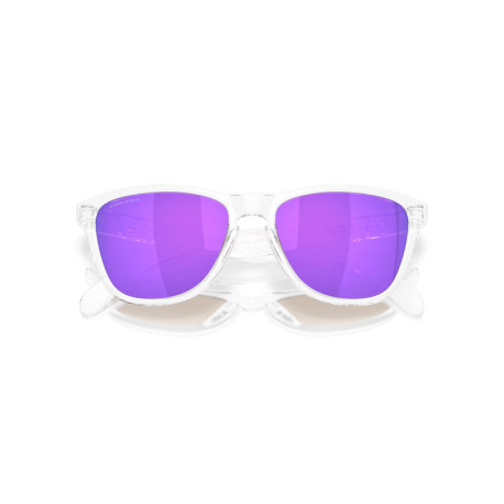 Lunettes de soleil OAKLEY Frogskins S Polished Clear - verres Prizm Violet