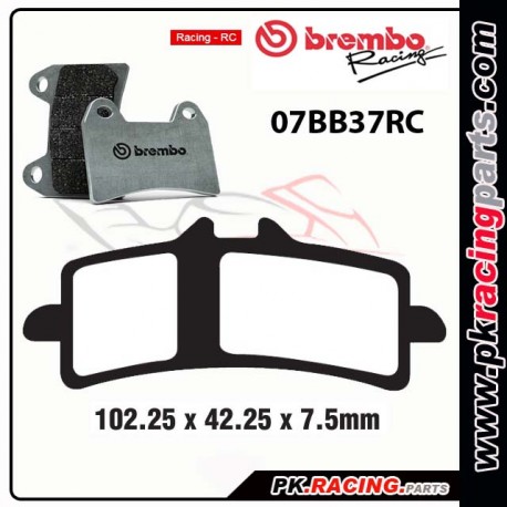 Plaquettes BREMBO RC ( Racing ) 07BB37RC