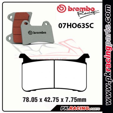 Plaquette de frein BREMBO 07HO63SC