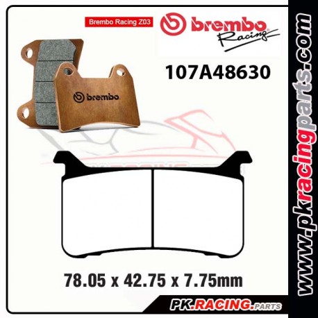 Plaquettes BREMBO Z03 107A48630 ( Compétition Endurance )