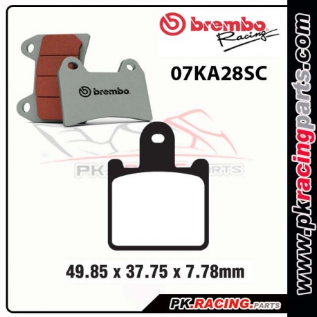 Plaquettes BREMBO 07KA28SC ( Route / sport )