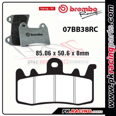 Plaquettes BREMBO 07BB38RC ( Racing )