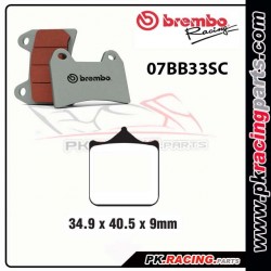 Plaquettes BREMBO 07BB33SC ( Route )