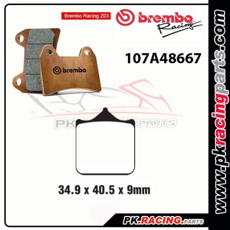 Plaquettes BREMBO Z03 107A48667 ( Compétition Endurance )