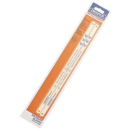 Lames de rechange bi-métal DRAPER 2pce x300mm pour scie à métaux 