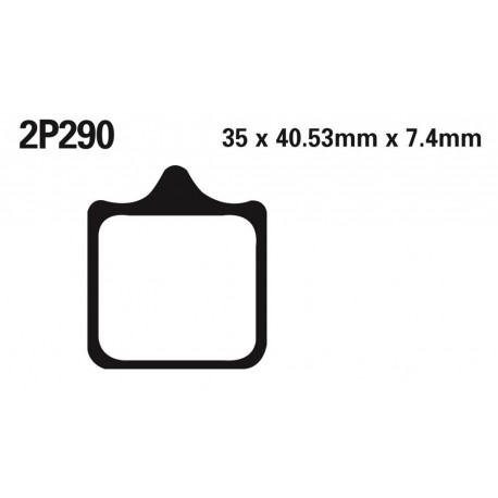 Plaquettes de frein NISSIN 2P290ST