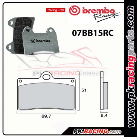 Plaquettes BREMBO 07BB15RC ( Racing )