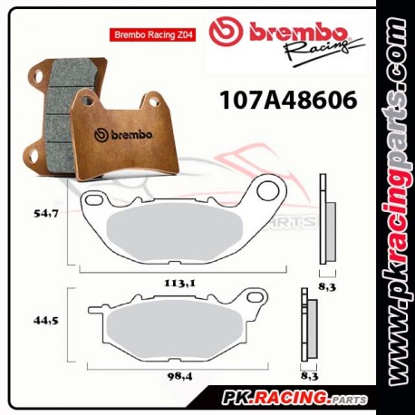 Plaquettes BREMBO Z04 107A48606 ( Compétition Vitesse )