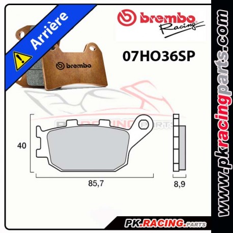PLAQUETTES AR BREMBO 07HO36SP