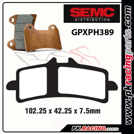 Plaquettes SEMC BREMBOGPXPH389 ( Compétiton)