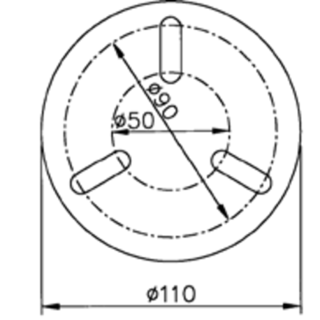 Arrache volant BUZZETTI 3 points M8x1,25