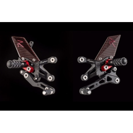 Commande reculées réglables LIGHTECH sélection standard et inversée Yamaha Yzf-R1