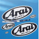 Autocollant ARAI 69x32cm - taille XXL