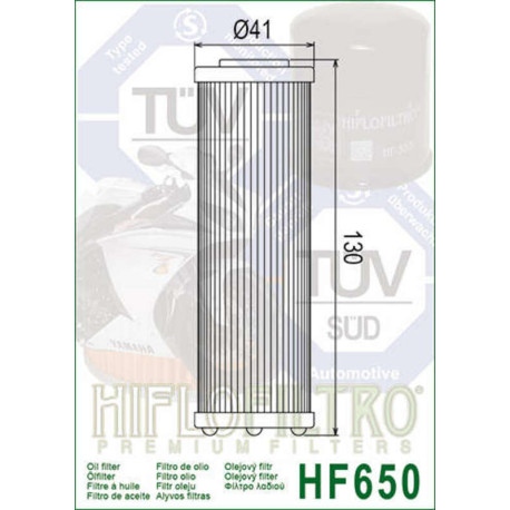 FILTRE A HUILE HIFLOFILTRO KTM HF650